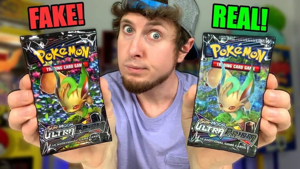 How to spot fake Pokémon packs