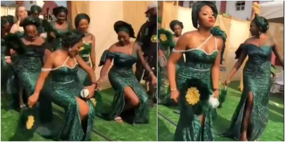 Reactions Trail Heartwarming Video as Adorable Bridal's Train "Scatters" Dance Floor at Wedding Ceremony