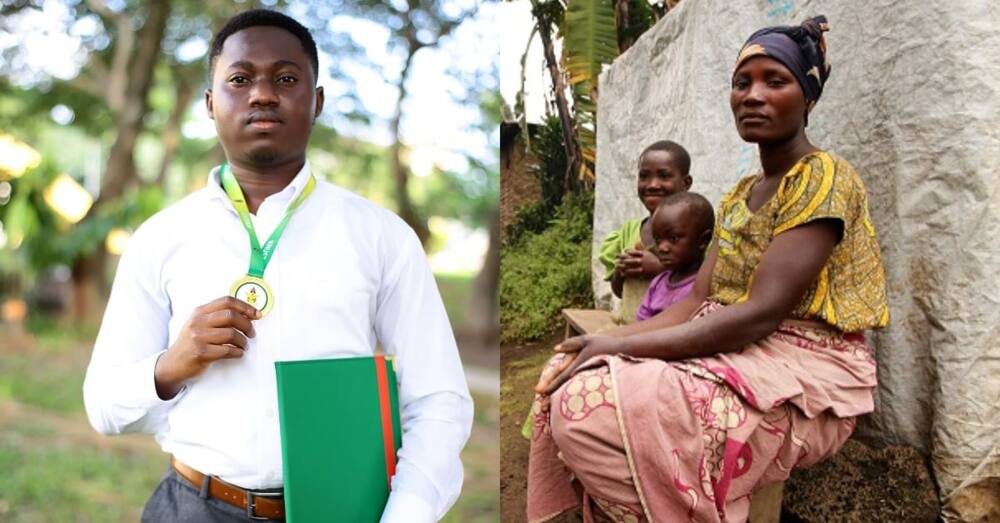 Justin Edie Ebulley: Boy who grew up in a broken home graduates from KNUST with first class