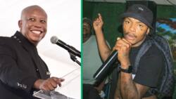 Julius Malema dances with Shebeshxt during EFF Manifesto launch performance, Mzansi divided