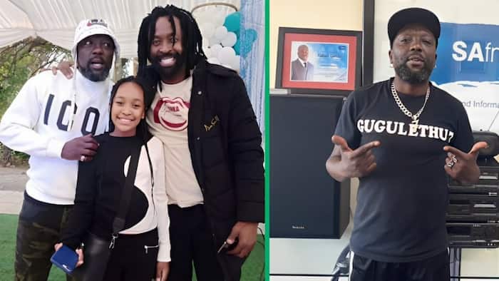 Inside Zola 7's surprise 47th birthday party attended by DJ Sbu and daughter: “Grootman raised us”