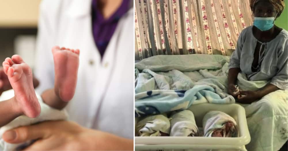 A mom gave birth to quadruplets in Limpopo had no history of healthcare treatment