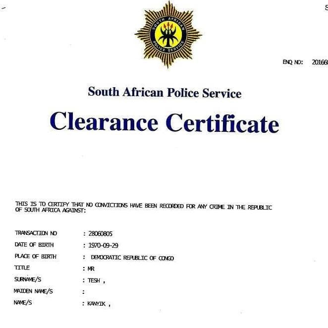 All About The Online Criminal Record Check In South Africa Using An ID