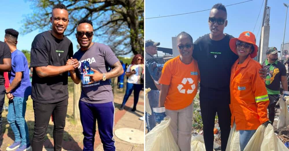 Duduzane Zuma and DJ Tira cleaning up Durban