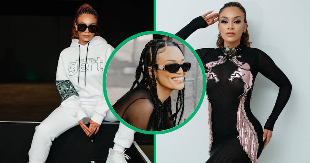 Pearl Thusi defended herself in another video regarding the clip of her wanting a hug.