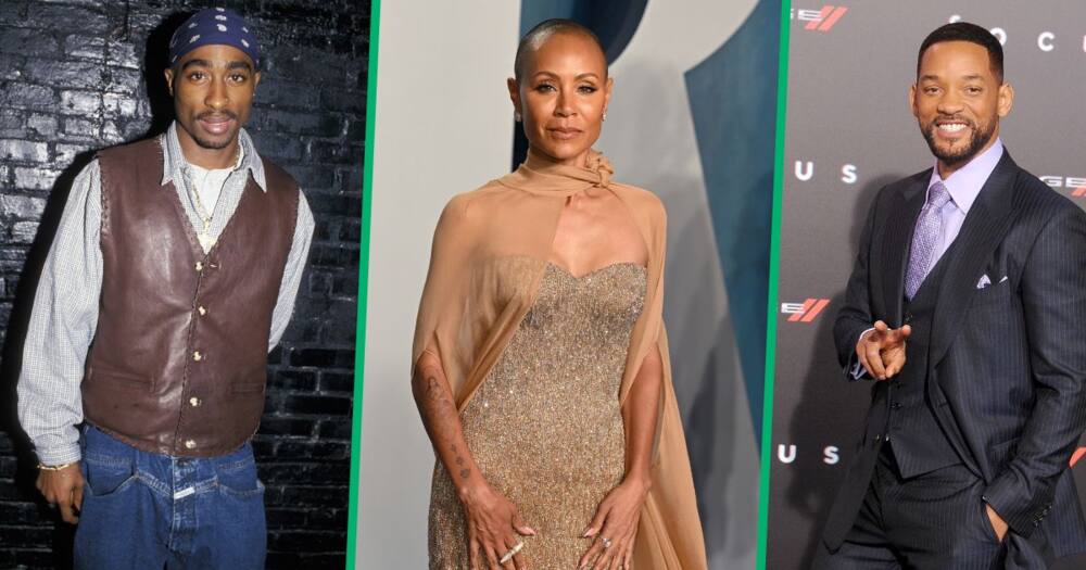 Tupac Shakur at Club USA in New York, and Jada Pinkett Smith attending 2022's Vanity Fair Oscar Party in California, Will Smith arrives at Los Angeles World Premiere of Warner Bros. Pictures 'Focus'.