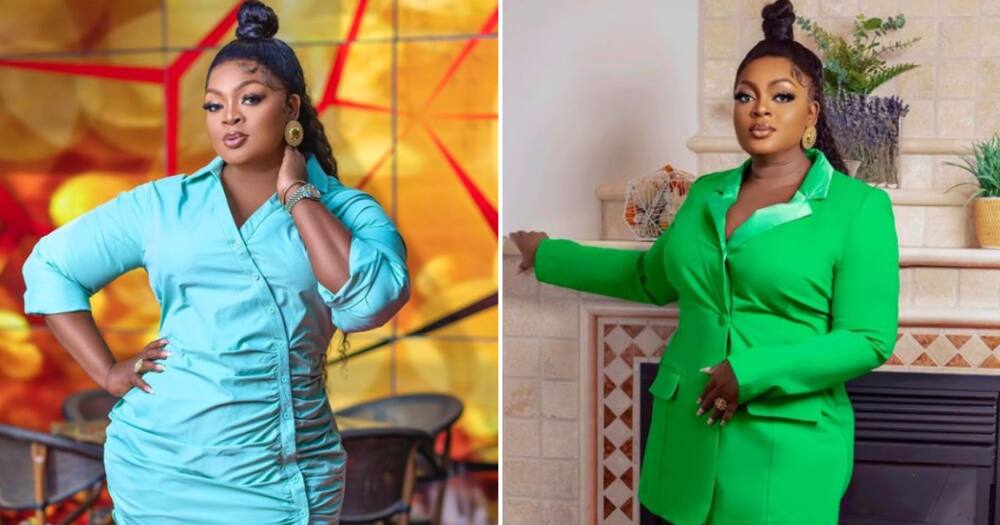 A beautiful Nigerian actress is flaunting her weight loss transformation