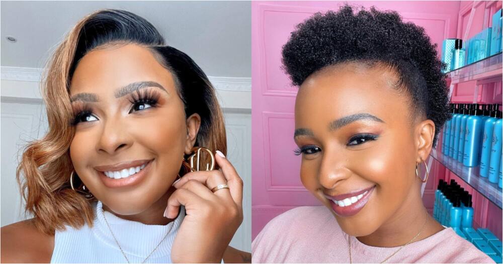 Boity shows off cute cornrows