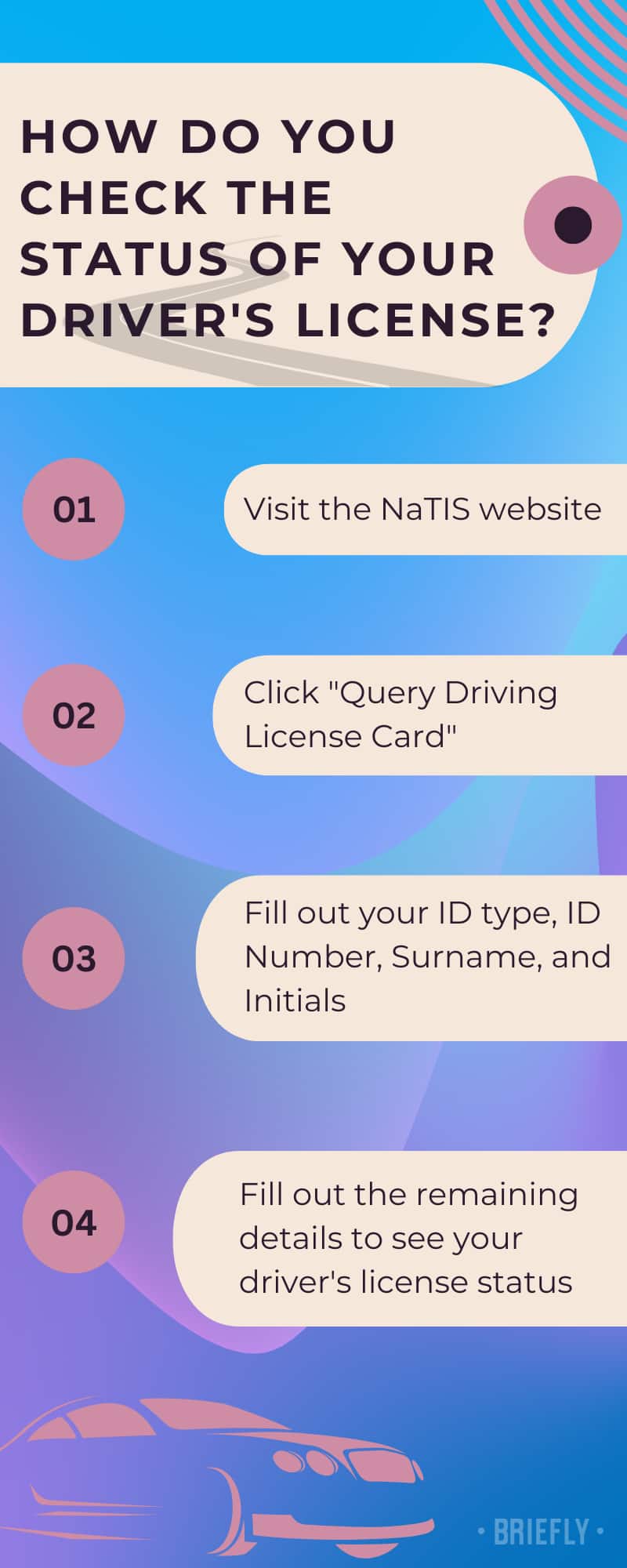 Driver's license status online in South Africa