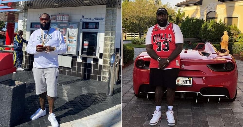 Rick Ross, owns 100 classic & luxurious cars, no driver's license