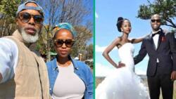 Thapelo Mokoena and Lesego celebrate 11th anniversary, 'Fatal Seduction' actor posts 2 pictures