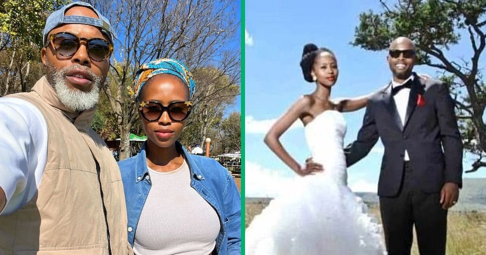 Thapelo posted pictures of him and Lesego Mokoena