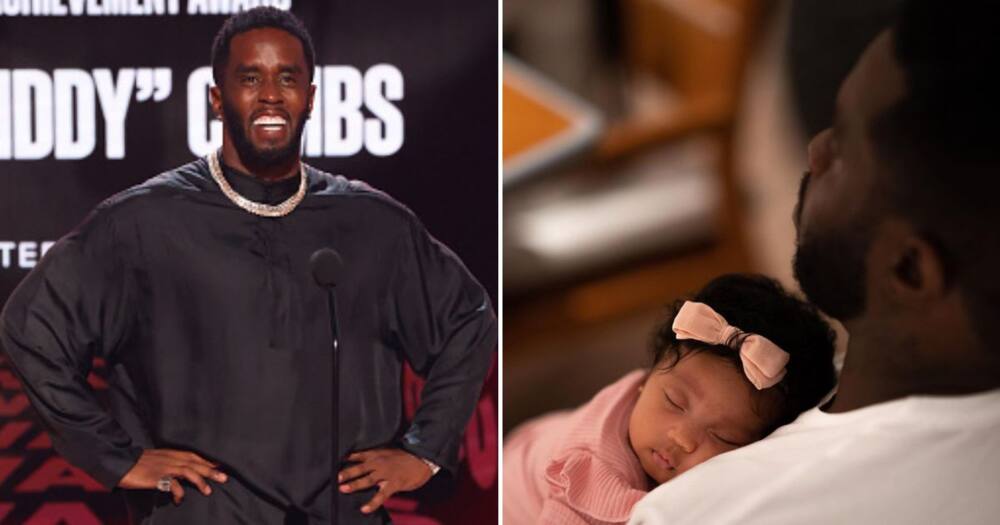 American Star P Diddy Shows Off His Adorable Newborn Baby Pictures