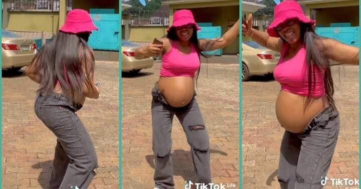 Woman celebrates smooth pregnancy without swelling, spitting, stretch marks