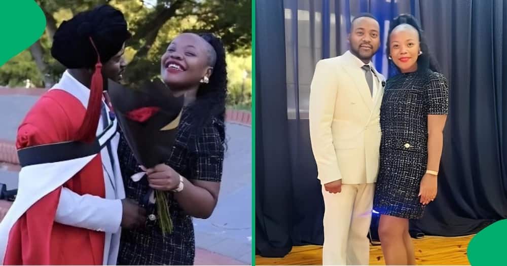 A UFS graduate proposed to his girlfriend on his graduation day.