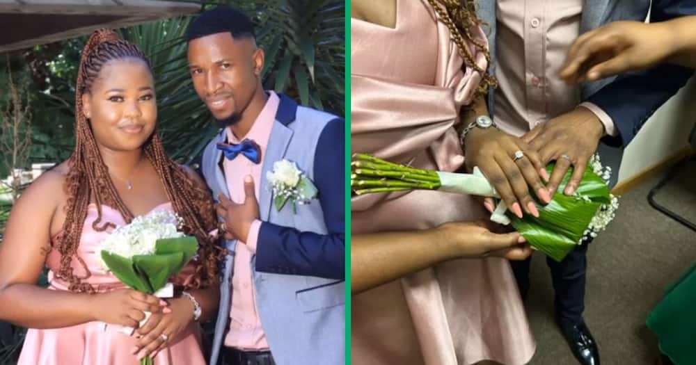 Two love birds decided to take their love and commitment to the forever stage by getting married at Home Affairs.