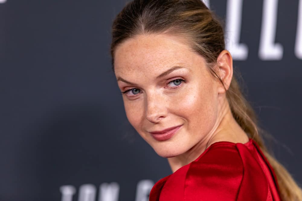 Swedish actress Rebecca Ferguson at the Mission: Impossible premiere