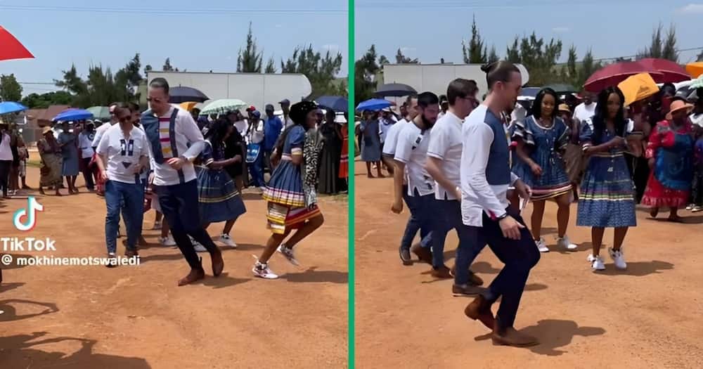 A wedding party showed off their choreographed dance routine on TikTok