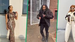 'Gomora' actress Thembi Seete enjoys the snow in a viral video clip, dances on set