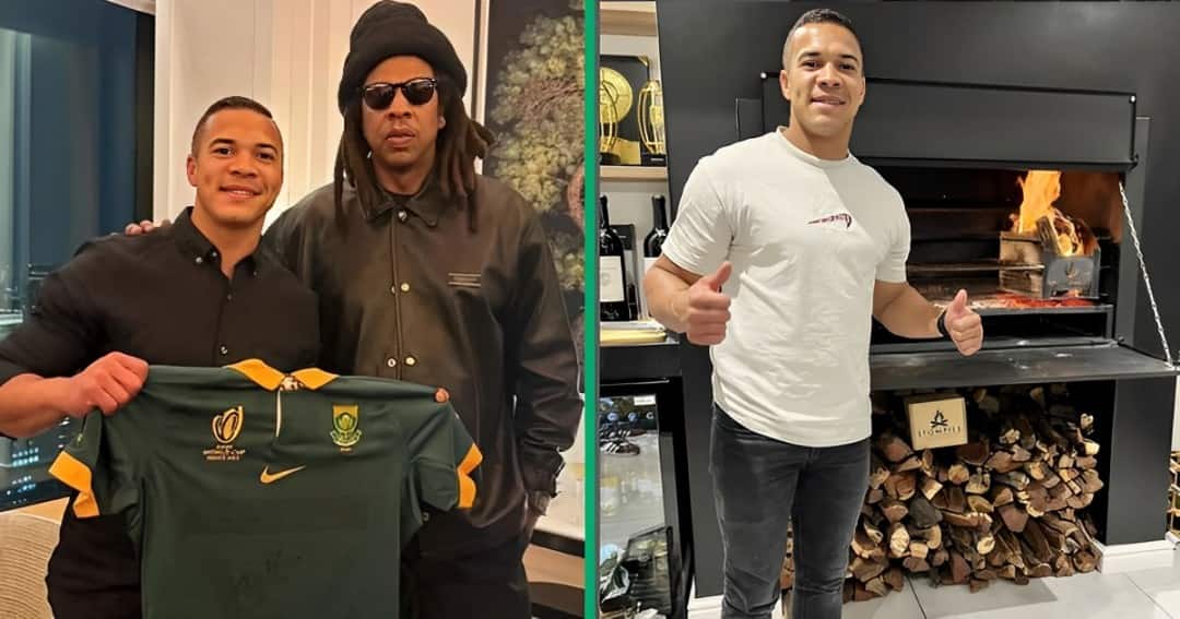 Mzansi trolled Cheslin Colbe after he met Roc Nation Sports boss Jay Z, here's why