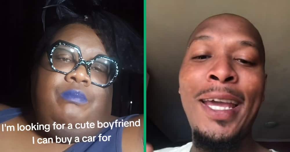 A South African man responded to a United States TikTok woman that wanted a bae she could buy a car for.