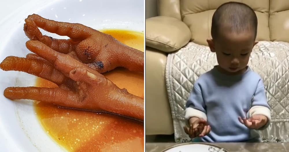 Viral Video, Asian Boy, Cooked Chicken Feet