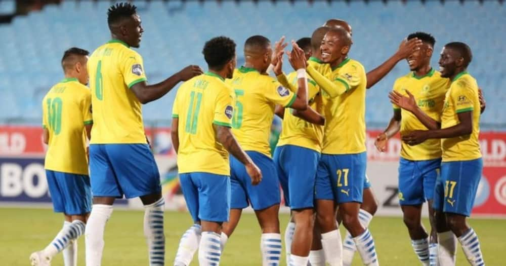 Mamelodi Sundowns have clinched their fourth league title in a row. Image: @Masandawana/Twitter