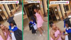 Single mom celebrates daughter's pre-school graduation in viral TikTok video, Mzansi in awe