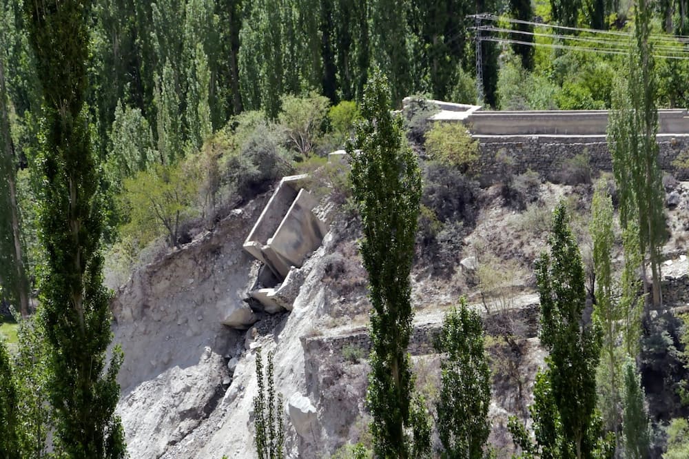 Two small hydro plants were washed away in the flood that struck Hassanabad