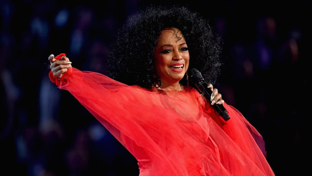 Diana Ross performs onstage during the Annual Grammy Awards