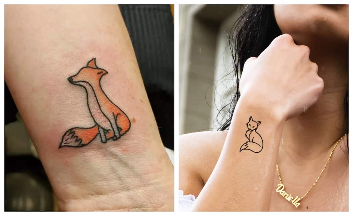 The Grasshopper Tattoo & Piercing Studio, Harrow - Baby fox tattoo done by  our apprentice, Aneae Check out her work and available designs at  @theawokenlich_art #fox #foxtattoo #cute #cutetattoo #apprentice  #apprenticetattoo #apprenticetattoolondon #