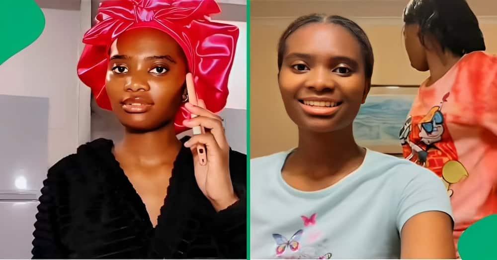 A TikTok video shows a woman unveiling what she spent her NSFAS allowance on.