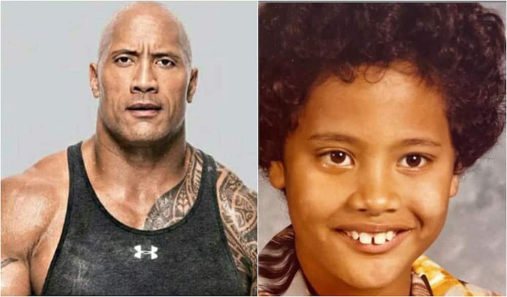 Dwayne The Rock Johnson shares throwback photo of himself as 7 year old and fans are in disbelief