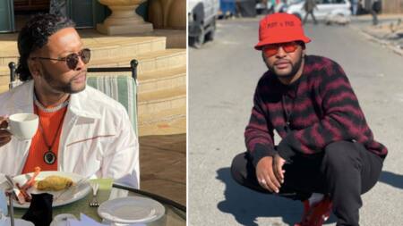 Vusi Nova trends as Mzansi troll him for his Durban July outfit: "He needs to stop hanging out with Somizi"