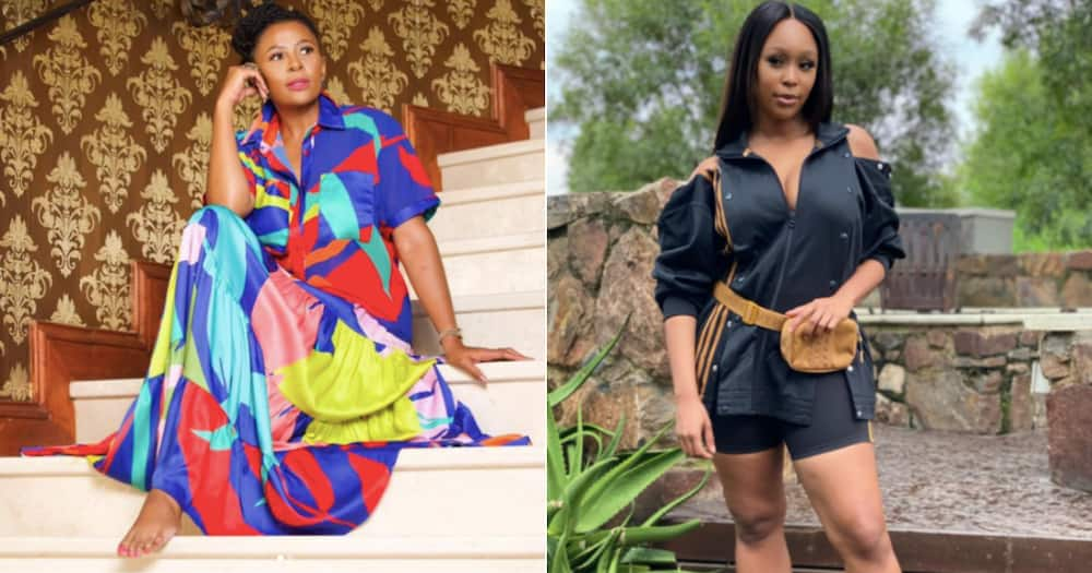 Inspiring: Minnie Dlamini gifts Basetsana Kumalo with a new car