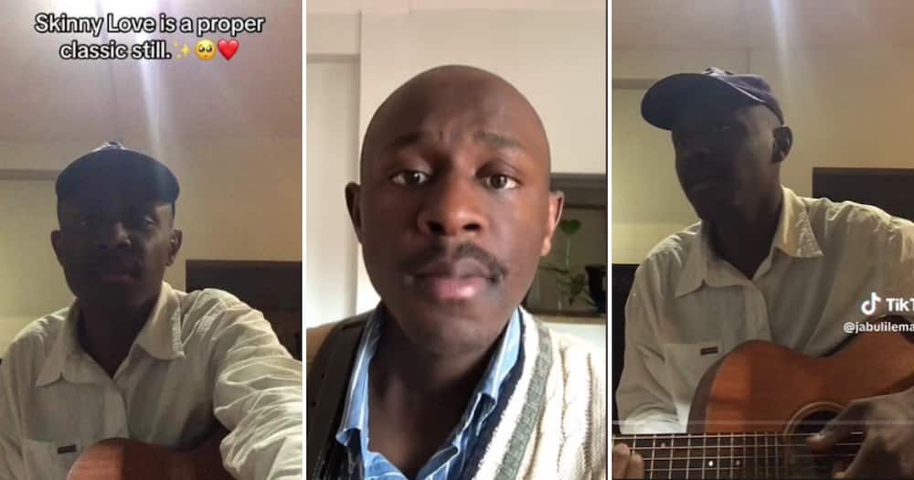 Cape Town man singing on TikTok
