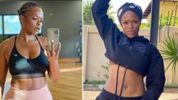 Unathi Nkayi's saucy picture leaves Mzansi drooling over her toned body, Fans shoot their shot