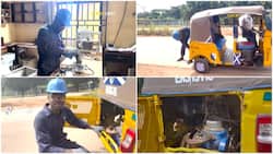 Video of talented man showing off the petrol vehicle he converted into electric trends, says it does not make noise