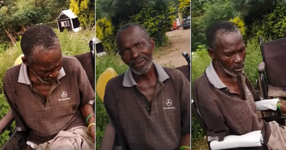 BI Phakati, old man, Wheelchair, Video, Heartwarming, Inspirational, Social media reactions
