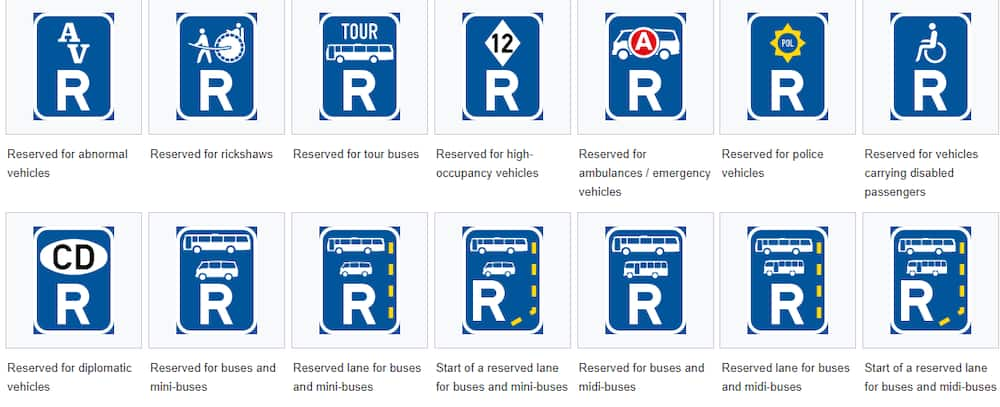 Road signs in South Africa and their meanings