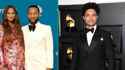 John Legend shares video using Trevor Noah's phone at the Grammys, SA unimpressed with his wife