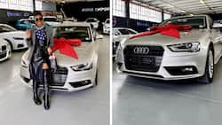 Beautiful SA woman thanks God for the will to buy new whip
