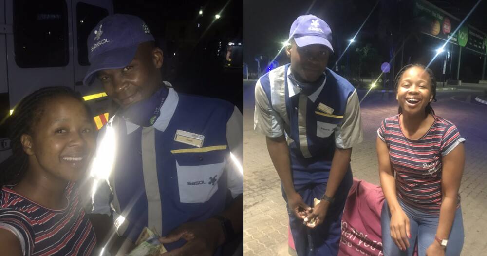 Kind Petrol Attendant Gets High Praise for Making SA Lady's Day