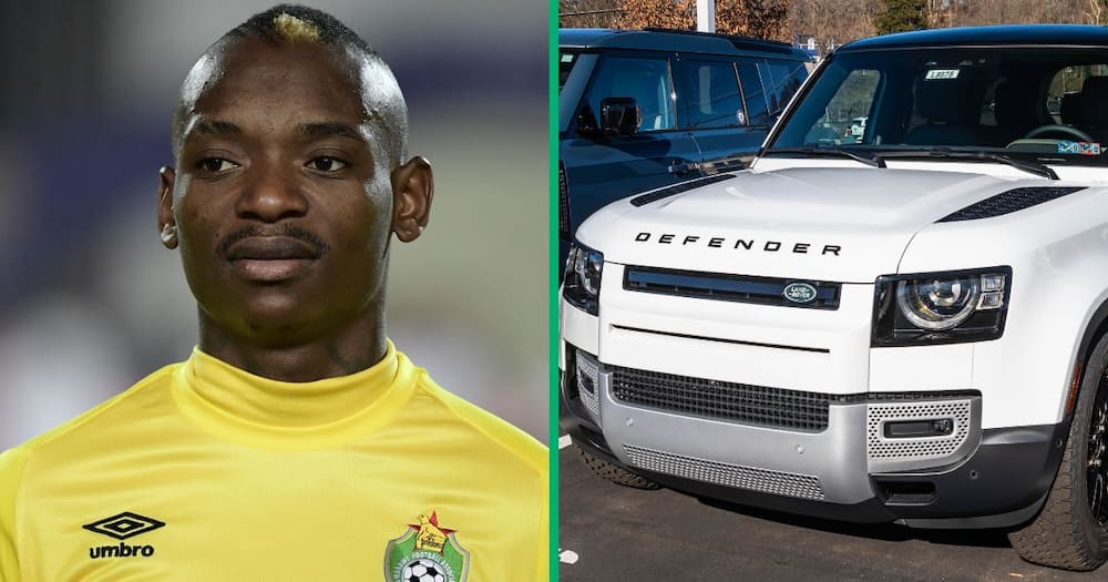Khama Billiat was gifted a R2 million Land Rover Defender by his new soccer club, Yadah FC.