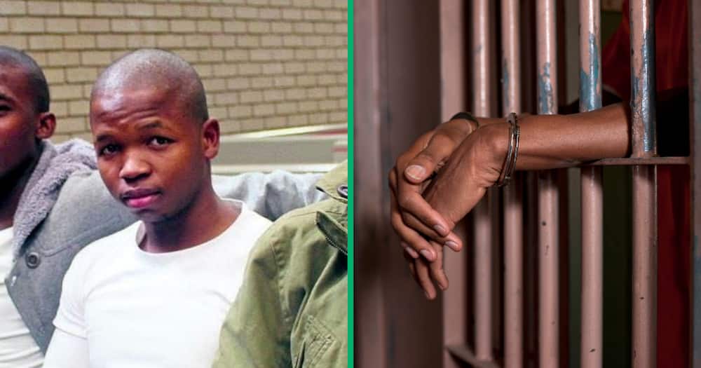 Collage image of Siphesihle Tatsi and black youth in prison