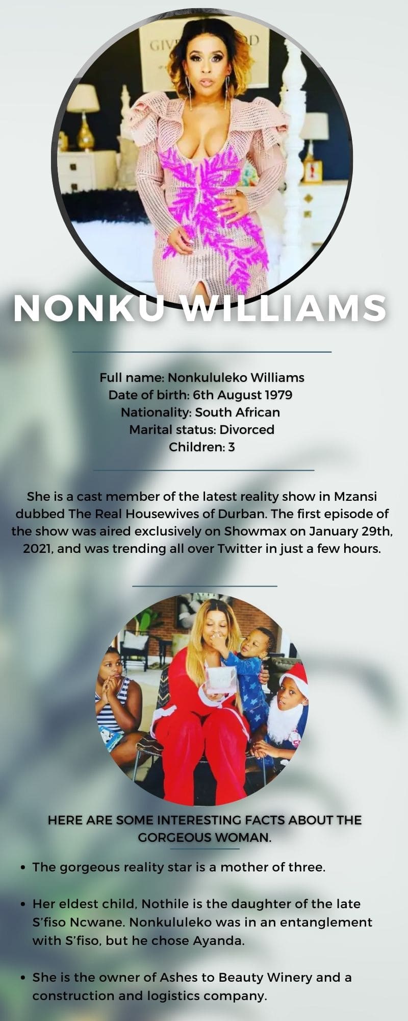 Nonku Williams bio