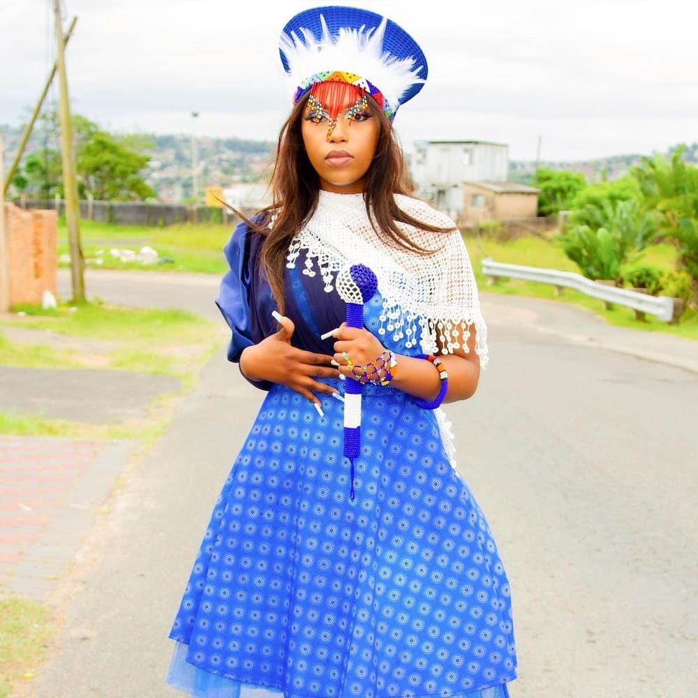Blue Shweshwe dress