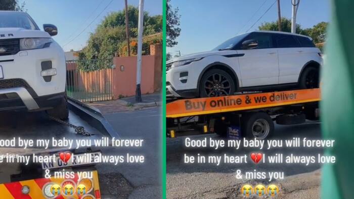 Mzansi woman bids emotional farewell to Range Rover with mechanical issues, video trends