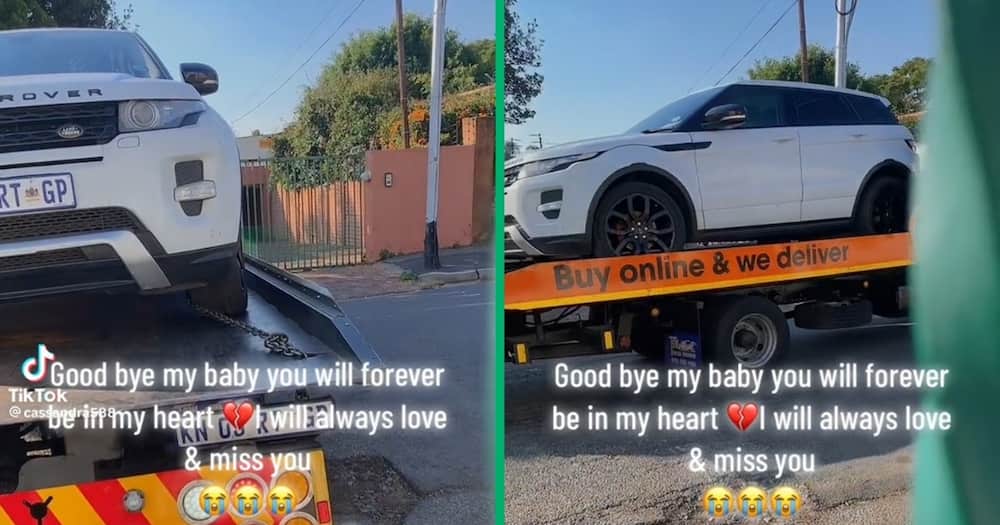 A Mzansi woman bid an emotional farewell to her Range Rover