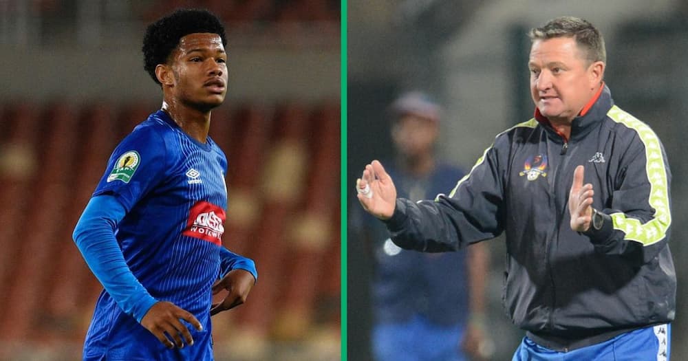 Teen winger Shandre Campbell has been a star for Gavin Hunt's SuperSport United.